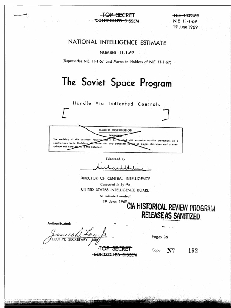 The Soviet Space Program CiaHistorical Review PDF Space Rendezvous Soyuz (Spacecraft)