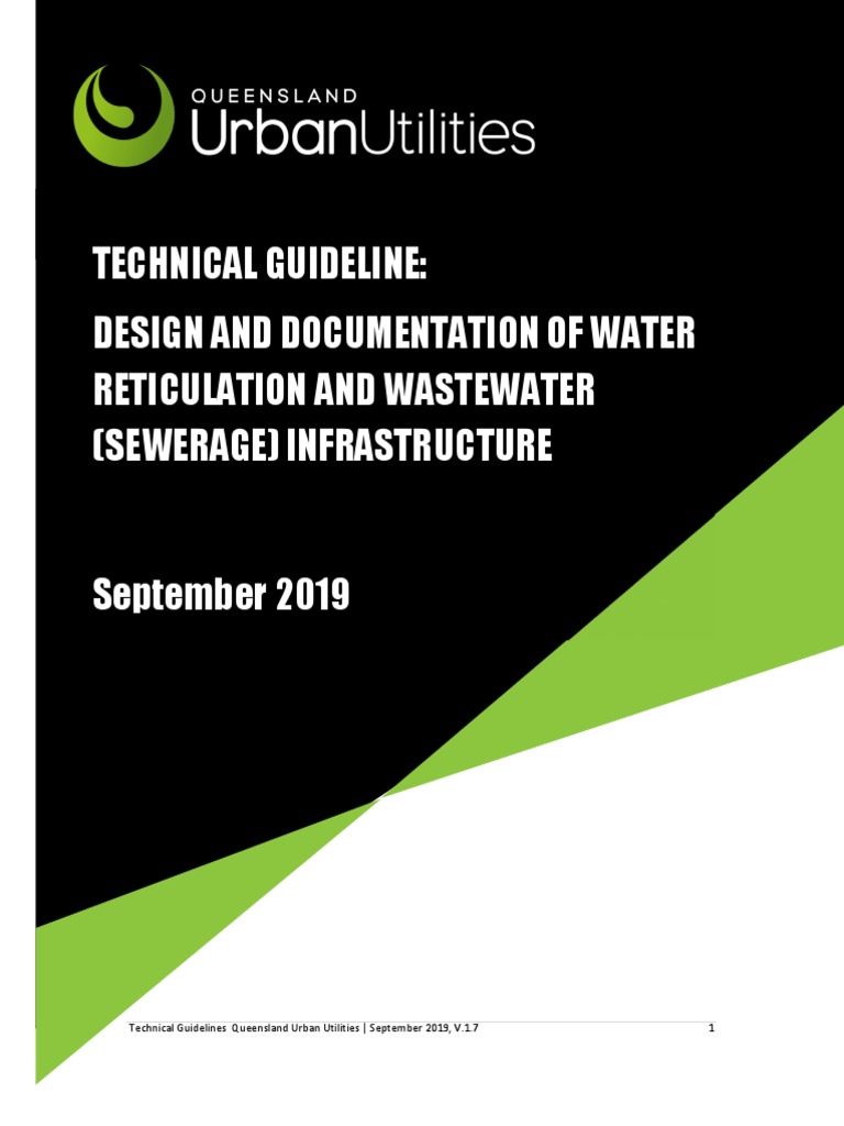 Major Works Design Technical GuidelineSep19 v17 | PDF | Sanitary Sewer ...