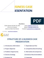 BC - Structure of A Business Case Presentation