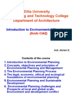 Introduction to Environmental Planning Course Overview