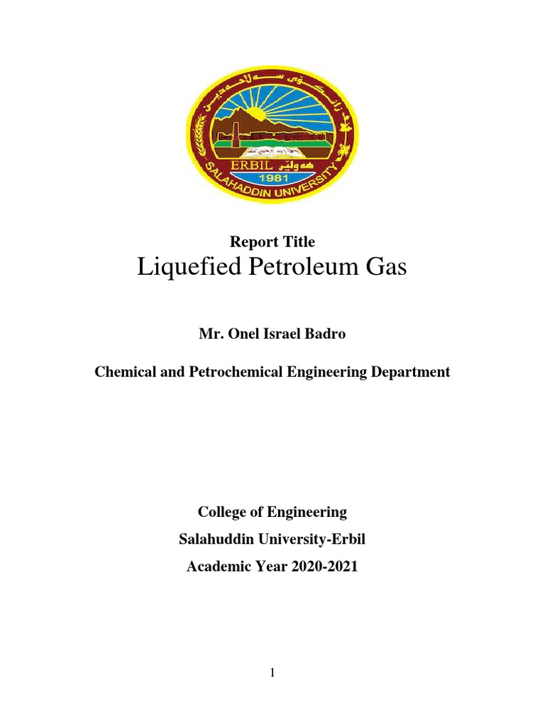 Overview of Liquefied Petroleum Gas (LPG) | PDF | Liquefied Petroleum ...