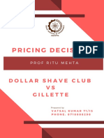 Pricing Decisions: Dollar Shave Club VS Gillette