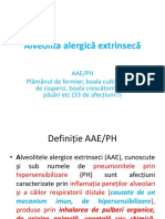 Alveolita alergică extrinsecă