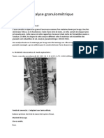 Analyse Granulométrique