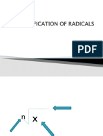Simplification of Radicals