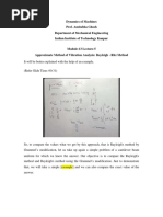 Dynamics of Machines Prof. Amitabha Ghosh Department of Mechanical Engineering Indian Institute of Technology Kanpur