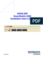 2H252-25R Smartswitch 2200 Installation User'S Guide: Fast Ethernet Workgroup Switch