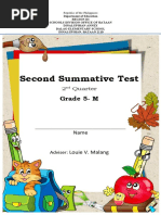 Second Summative Test in Science