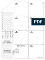 Kalendarz Tygodniowy Planer Wrzesień 2021 Czarno Biały PDF Druk