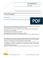 Teste de Matemática A - Probabilidades e Geometria