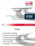 Principles and Organisation of Training (Fitness)