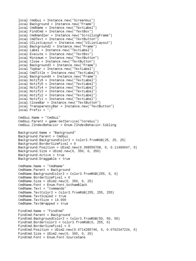 Prison Life Admin Script | PDF