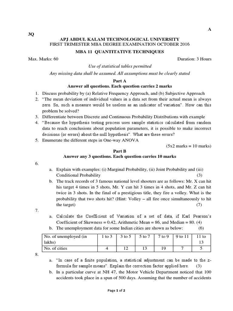 QUANTITATIVE TECHNIQUES MBA QUESTIONS AND ANSWERS PDF visual data 5