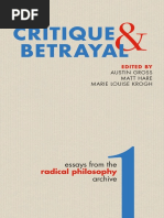 Critique and Betrayal