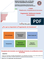 PMI Importancia Programación Inversiones