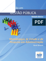PNAP - Modulo Basico - GP - Metodologia de Estudo e de Pesquisa Em Administracao