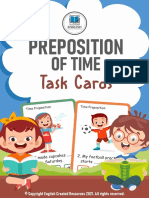 Preposition of Time Task Cards