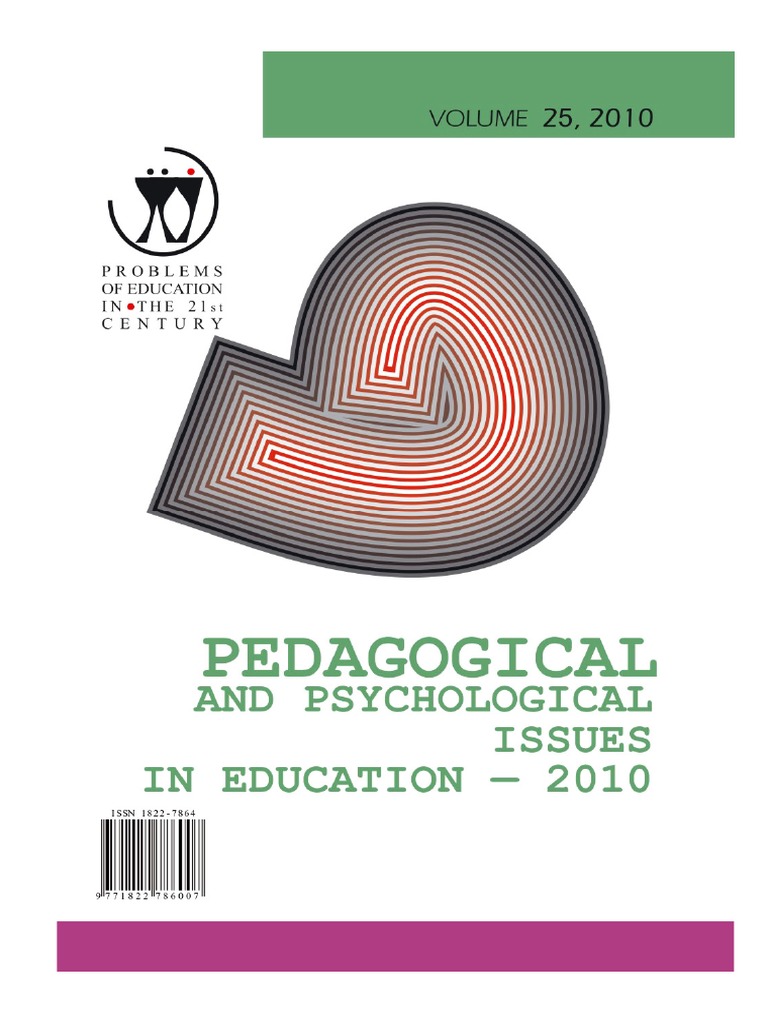 Problems Of Education In The 21st Century, Vol. 25, 2010 | PDF.