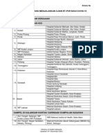 Senarai Makmal Yang Menjalankan Ujian RT-PCR Bagi Covid-19: Annex 4a