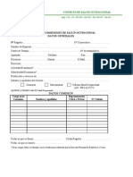 Boleta de Registro de Comisiones de S o