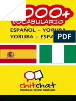 3000 Espan Ol Yoruba Yoruba Espan Ol Vocabulario Spanish Edition