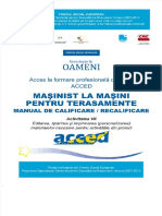 Masinist La Masini Pentru Terasamente Manual de Calificare Recalificaremasinist