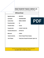 Shriram Transport Finance Company LTD: EMI Payment Receipt