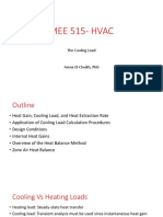 MEE 515 - HVAC - Lecture 6 (Chapter 8) - Summary