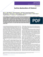 Scalable and Selective Deuteration of (Hetero) Arenes: Articles