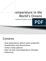 Temperature in The World's Oceans