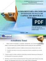 Fundamentarea Deciziei de Investiție Pe Piața de Capital