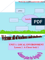 Unit 1 Local Environment Lesson 2 A Closer Look 1