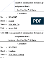 CST-812 IT Management Assignment Book