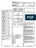 Ficha Oficial D&D 5E Oficial Editável Automática