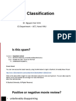 Text Classification: Dr. Nguyen Van Vinh CS Department - UET, Hanoi VNU
