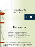 TEORYANG HUMANISMO REPORT