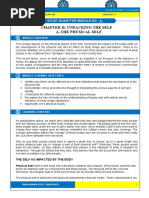 Chapter Ii: Unpacking The Self A. The Physical Self: Study Guide For Module No. - 6