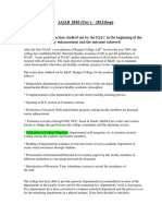 AQAR 2010 (Oct) - 2011 (Sep) : Year Towards Quality Enhancement and The Outcome Achieved