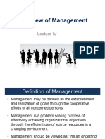 Lecture - 4 - Overview of Management