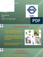 Subject - Accomodation Operation Topic - Cleaning Equipment 2 Year Iihm Delhi Faculty-Ms. Sapna Yadav