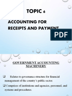 Topic 6 - ACCOUNTING FOR RECEIPTS AND PAYMENT