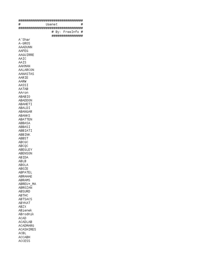 Usenet PDF Wide Area Network Computer Networking