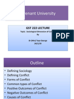 GST222 Sociological Dimension of Conflict