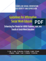 Guidelines For Affirmative Social Work Education
