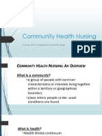 Community Health Nursing - Nursing Audit
