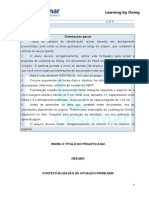 Formulário Padrão para Envio Da Atividade Final Do Learning by Doing