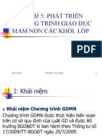 Chuyên Đề Phát Triển Chương Trình Giáo Dục Mầm Non Các Khối, Lớp