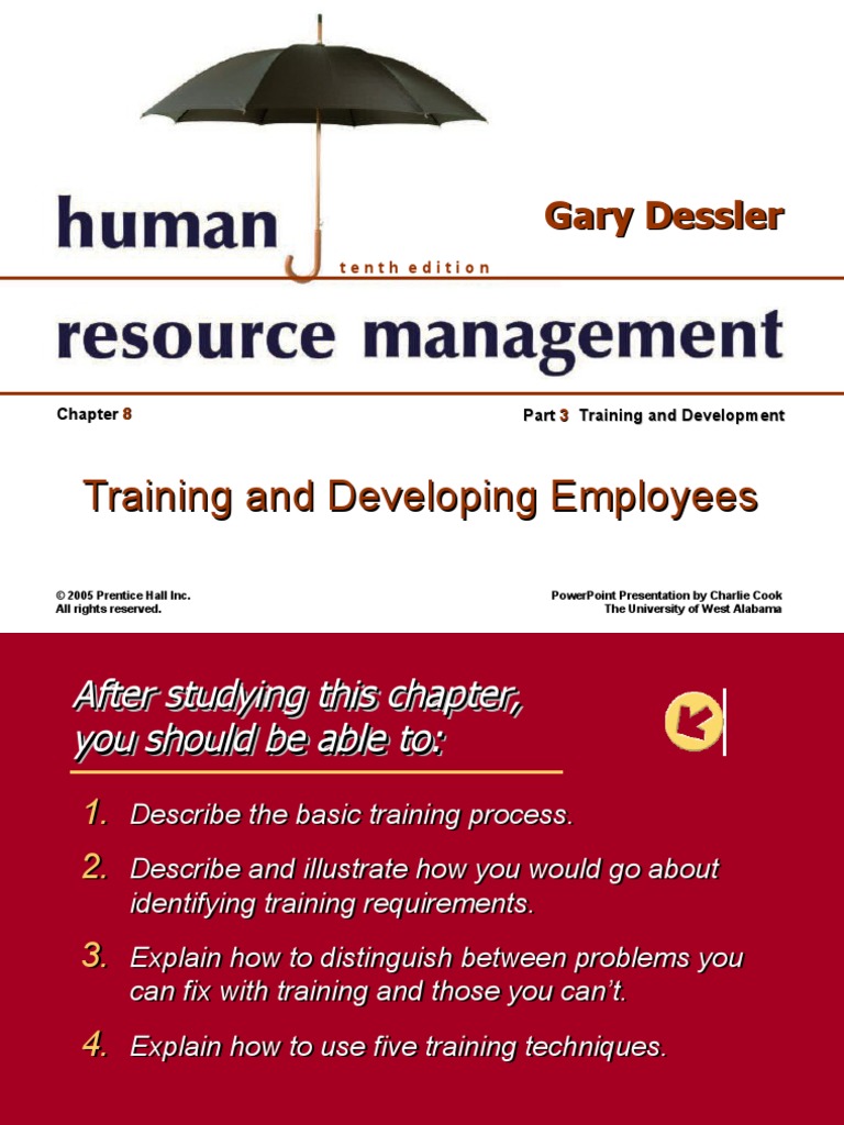Chapter 8 Training | PDF | Instructional Design | Organization Development