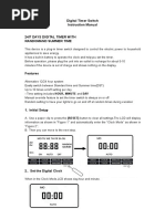 Masterplug Digital Timer Instructions | PDF | Timer | Clock