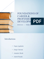 Foundations of Career & Professional Development: Busn 614 - Week Five